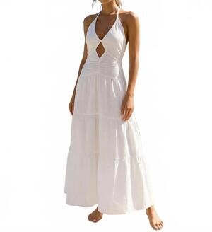 NEW COTTON NATURAL seava dress in white